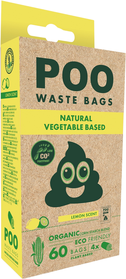 M Pets Poo Lemon Scent Natural Vegetable Waste Bags for Dogs