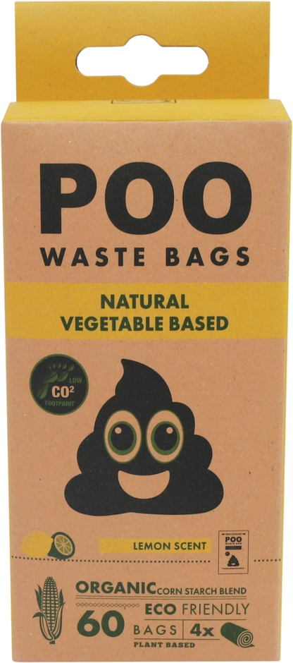 M Pets Poo Lemon Scent Natural Vegetable Waste Bags for Dogs