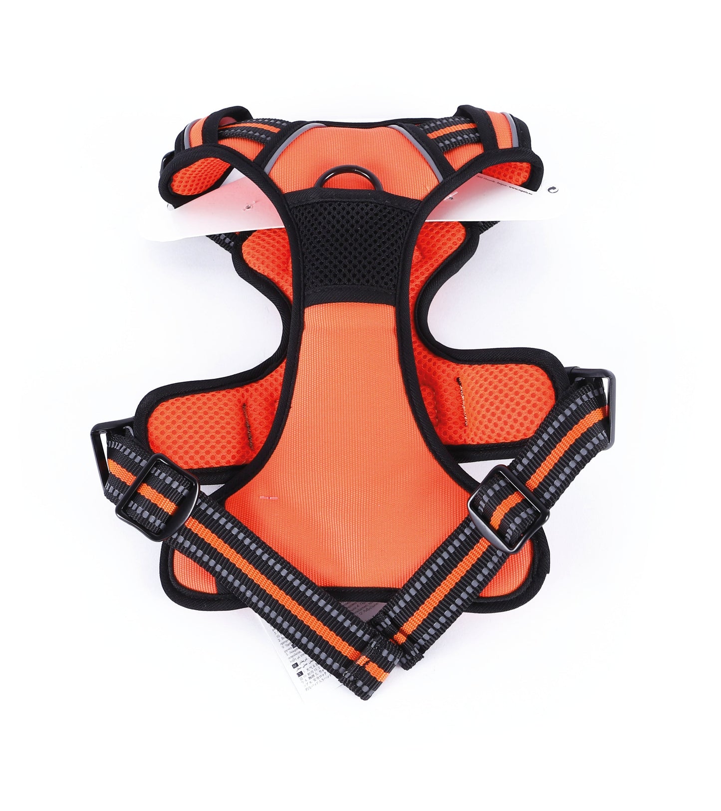 M Pets Water Resistant 3buckle Hiking Harness for Dogs (Orange)
