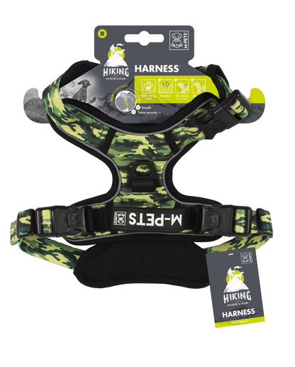 M Pets Water Resistant 3buckle Hiking Harness for Dogs (Camo)