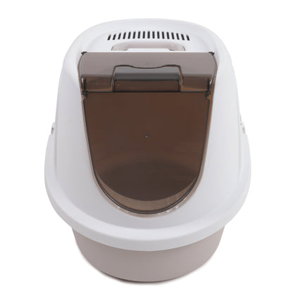 M Pets Eco Tima Desert Sand Box for Cats (Desert Sand & White)