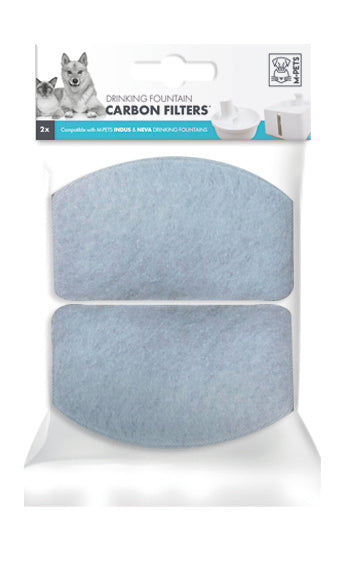 M Pets INDUS Water Fountain Carbon Filter for Dogs (White)