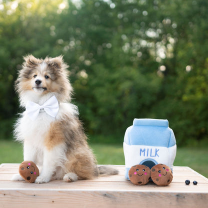 Zippy Paws Zippy Burrows Milk and Cookies Plush Toy for Dogs