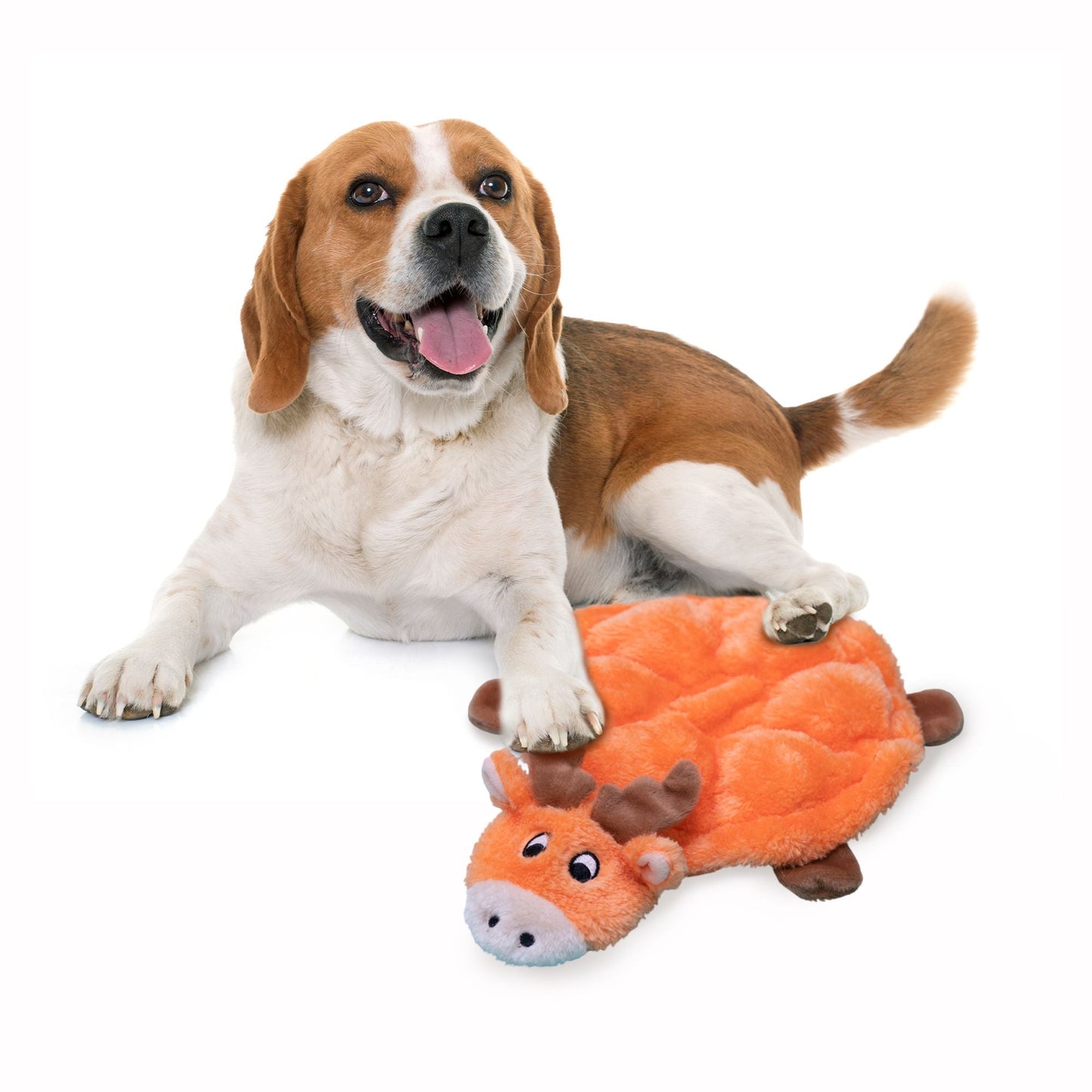 Zippy Paws Squeakie Crawler Moody the Moose Plush Toy for Dogs