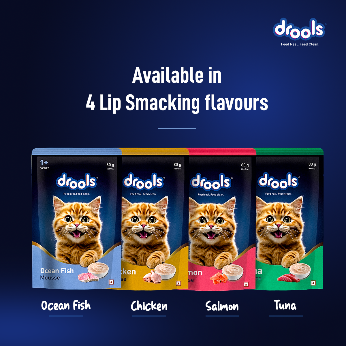 Drools Ocean Fish Mousse Adult Cat Wet Food