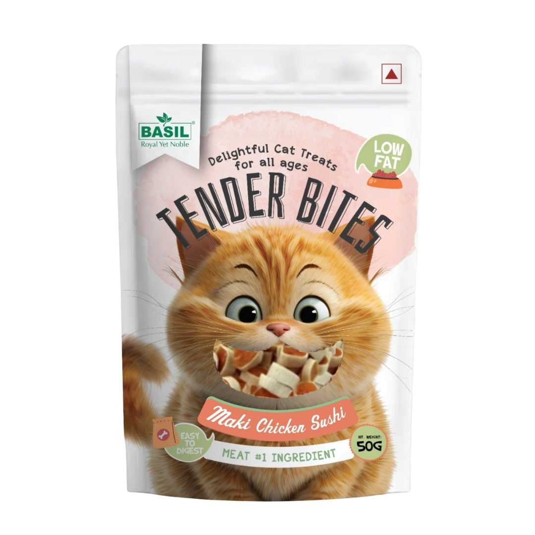 Basil Tender Bites Maki Sushi Cat Treats