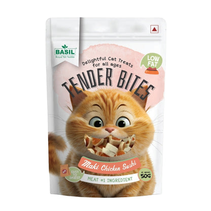 Basil Tender Bites Maki Sushi Cat Treats