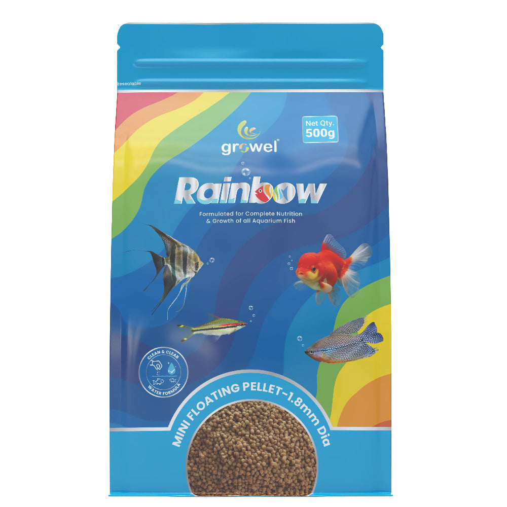 Growel Rainbow Mini 1.8mm Floating Pellet for Fish