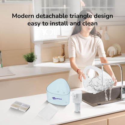 Petverse Wireless Water Fountain for Dogs & Cats (White)
