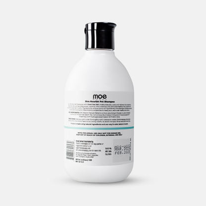 Moe Xtra Nourish for Relieving Itch and Moisturizing Dry Coat Shampoo for Dogs and Cats