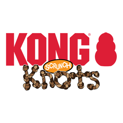Kong Scrunch Knots Squirrel Toy for Dogs (Brown)