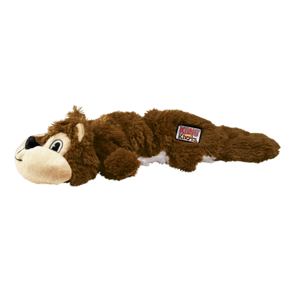 Kong Scrunch Knots Squirrel Toy for Dogs (Brown)