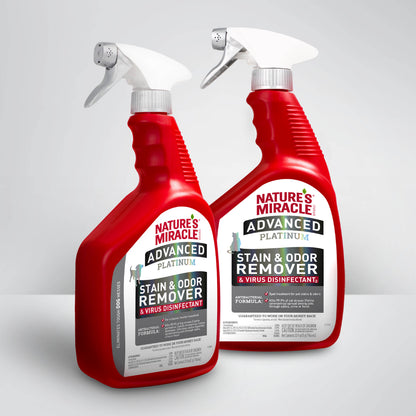 Nature's Miracle JFC Fresh Scented Advanced Platinum Stain and Odor Remover and Virus Disinfectant for Cats