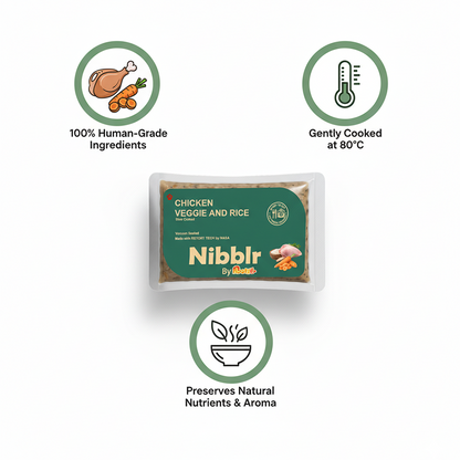 Nibblr By Nootie Wholesome Chicken Veggie & Rice Ready to Eat Meal Dog Wet Food
