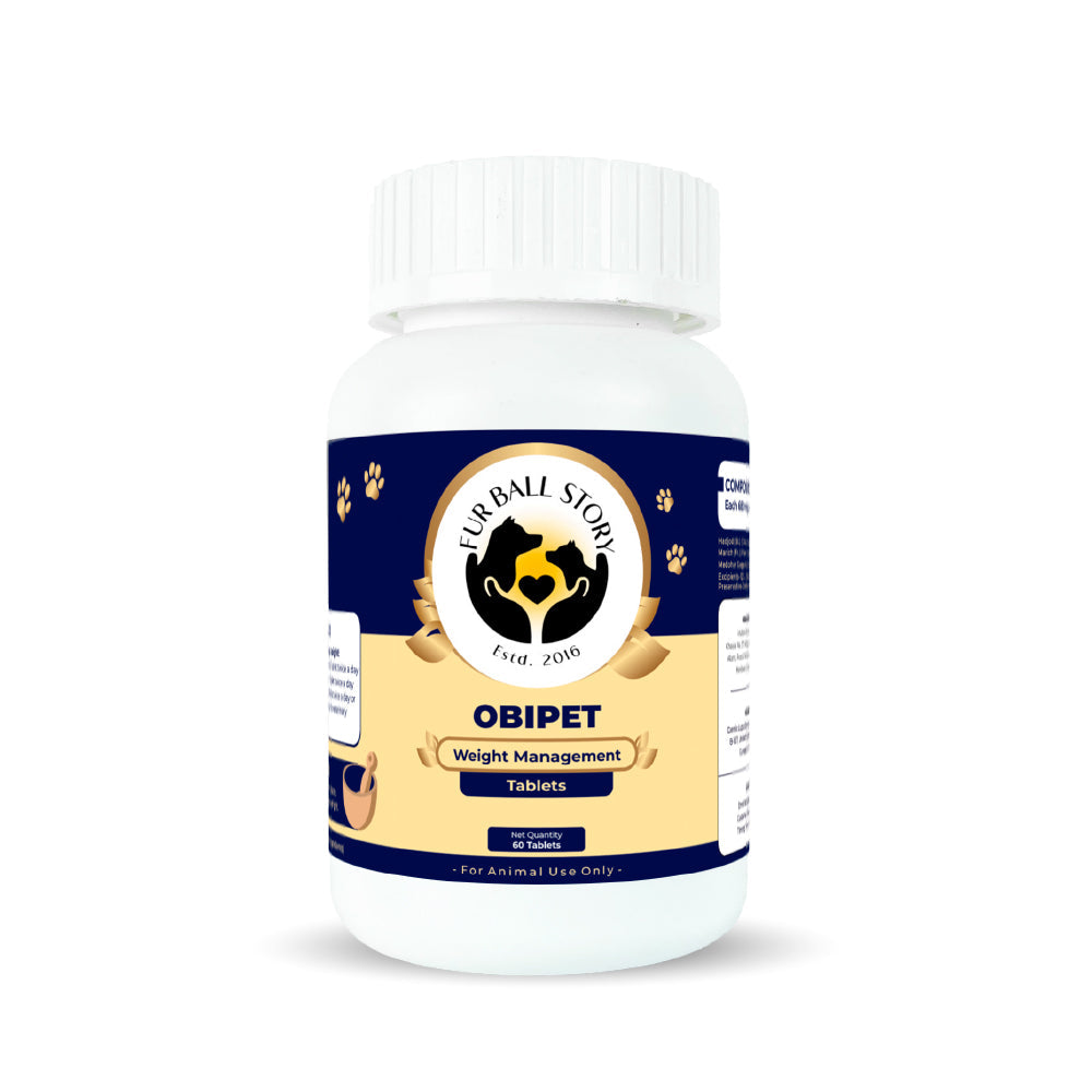 FurBall Story Obipet Weight Management Tablets for Dogs