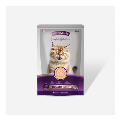 Signature Grain Zero Ocean Fish Mousse Kitten Cat Wet Food