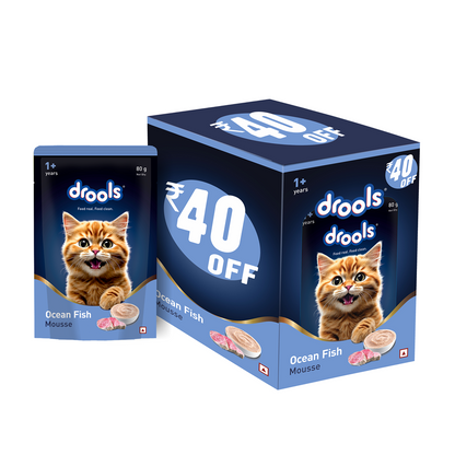 Drools Ocean Fish Mousse Adult Cat Wet Food