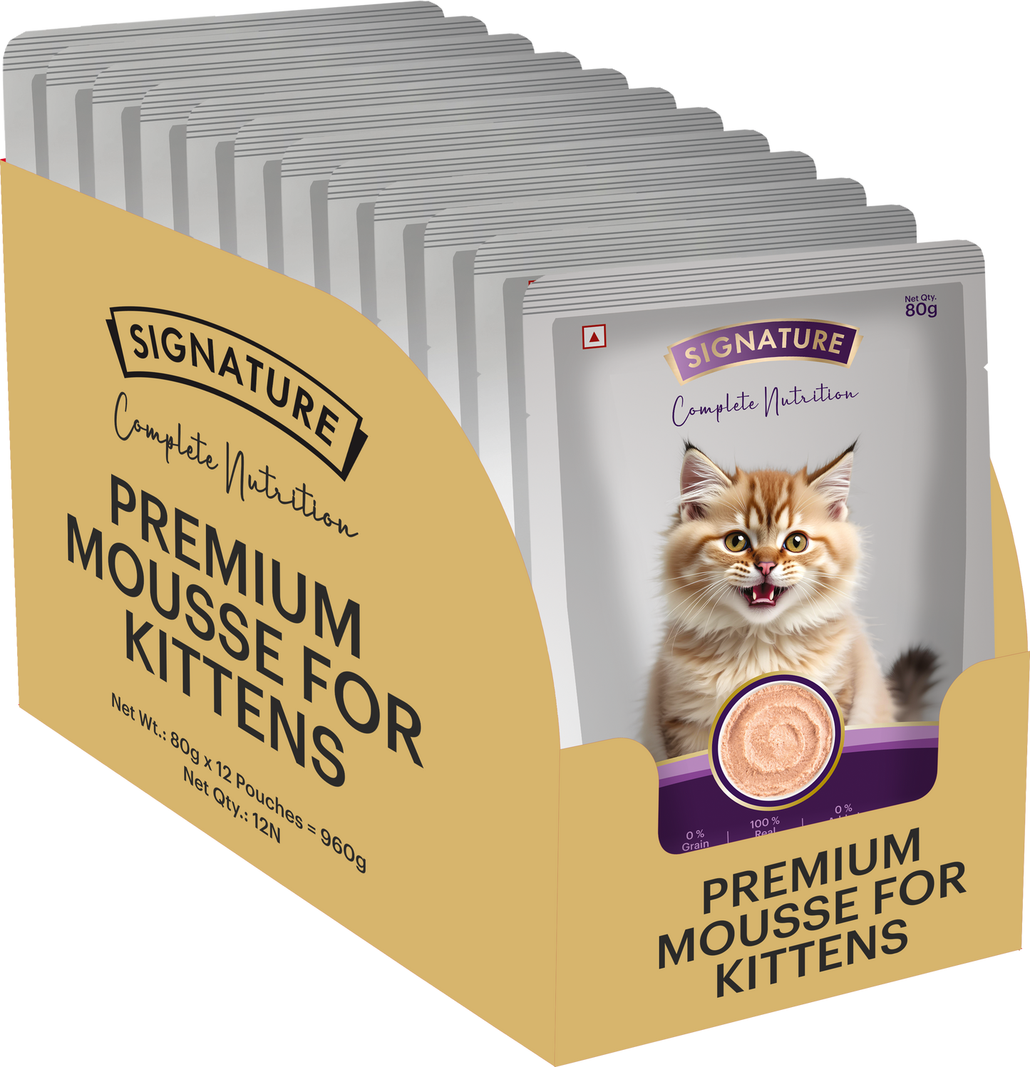 Signature Grain Zero Ocean Fish Mousse Kitten Cat Wet Food