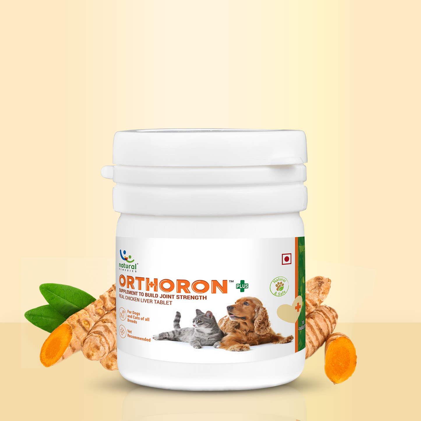 Natural Remedies Orthoron Plus Joint Supplement Tablets for Dogs and Cats