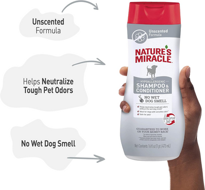 Nature's Miracle Hypoallergenic Shampoo and Conditioner for Dogs