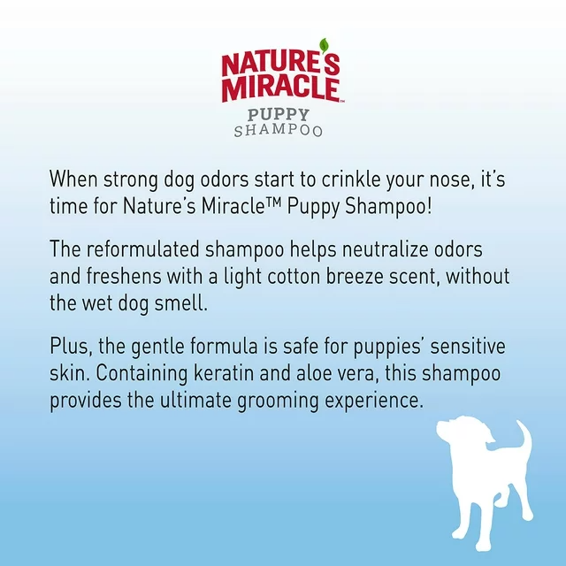 Nature's Miracle Cotton Air Scented Shampoo and Conditioner for Puppies and Dogs