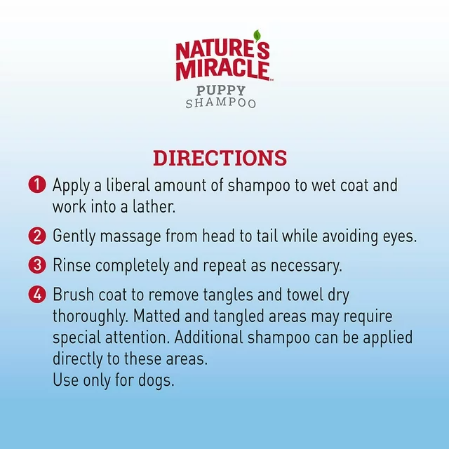 Nature's Miracle Cotton Air Scented Shampoo and Conditioner for Puppies and Dogs