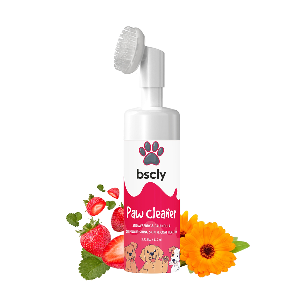 Bscly Paw Cleaner with Strawberry & Calendula for Dogs and Cats