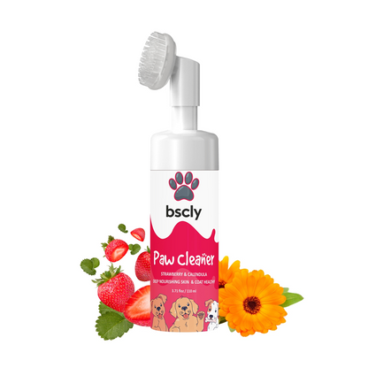 Bscly Paw Cleaner with Strawberry & Calendula for Dogs and Cats