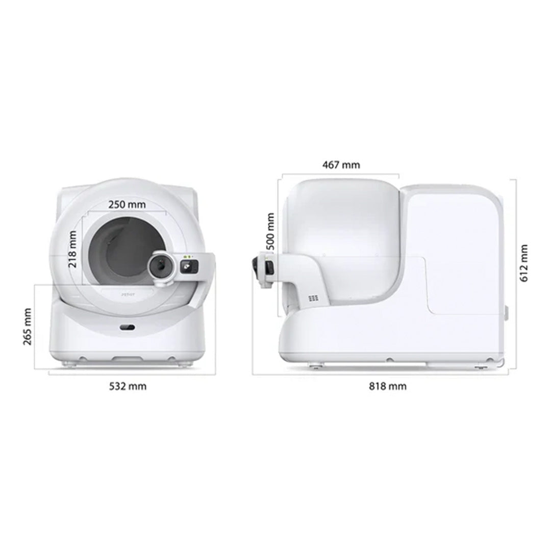 Petkit Purobot Ultra Automatic Self Cleaning Litter Box for Cats (White)