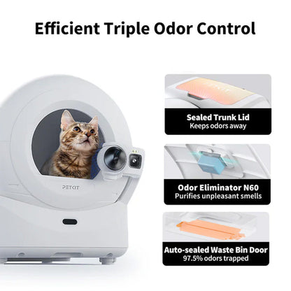 Petkit Purobot Ultra Automatic Self Cleaning Litter Box for Cats (White)