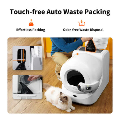 Petkit Purobot Ultra Automatic Self Cleaning Litter Box for Cats (White)