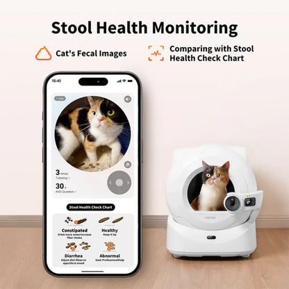Petkit Purobot Ultra Automatic Self Cleaning Litter Box for Cats (White)
