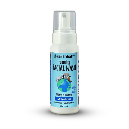 EarthBath Bilberry and Blueberry Scented Foaming Face Wash for Dogs and Cats