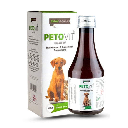 Ek Tek Pet O Vit Syrup Multivitamin Supplement Dogs and Cats