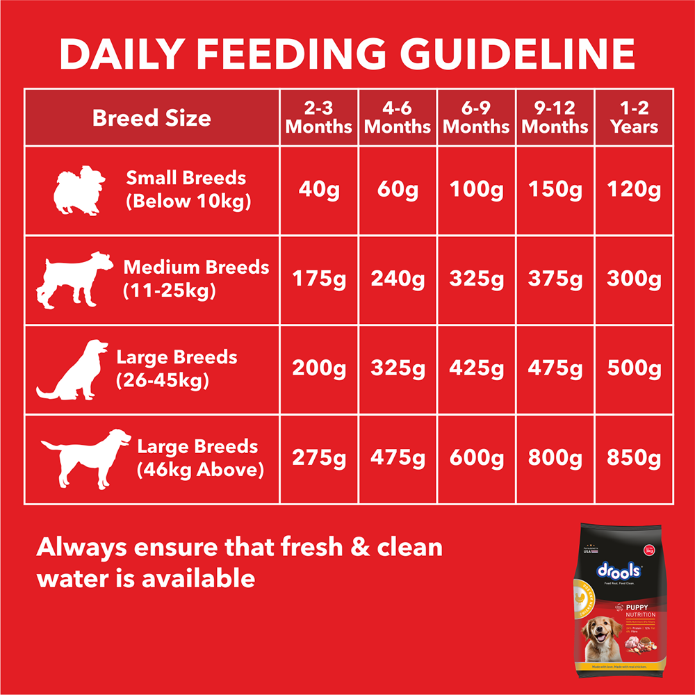 Drools Meat and Milk Puppy Dog Dry Food