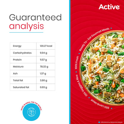 Active Weekly Combo Packof 4 Biryani Fresh Food For Dogs (Buy 1 Get 1)