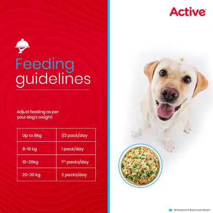 Active Weekly Combo Packof 4 Biryani Fresh Food For Dogs (Buy 1 Get 1)