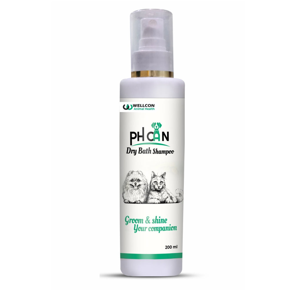 Wellcon PH Can Dry Bath Shampoo for Dogs and Cats