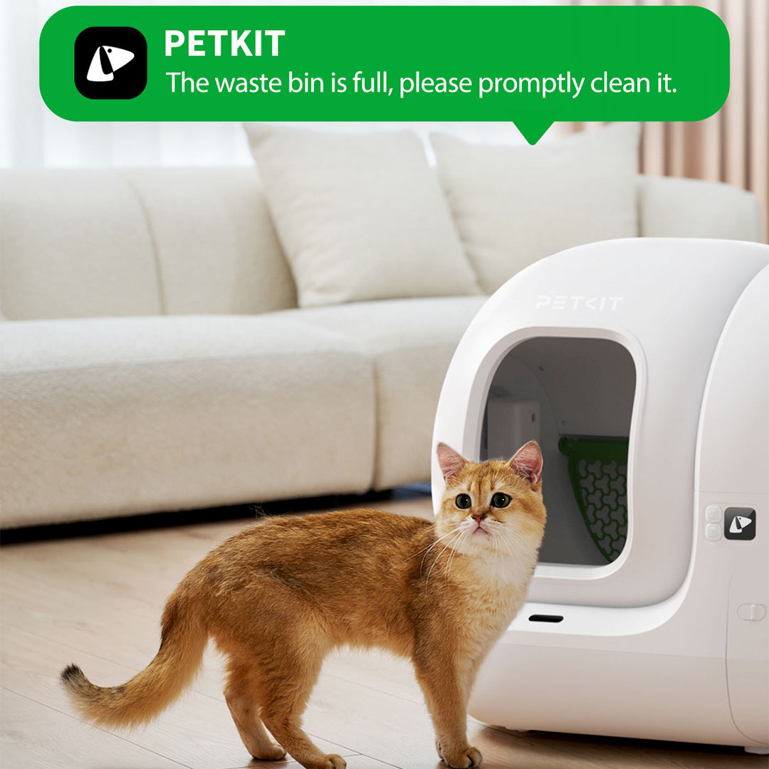 Petkit PuraMax2 Automatic Self Cleaning App Controlled 2.4G WiFi Litter Box for Cats (White)