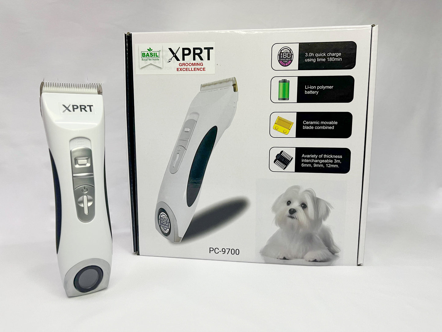 Basil XPRT PC 9700 Rechargeable Trimmer for Dogs and Cats