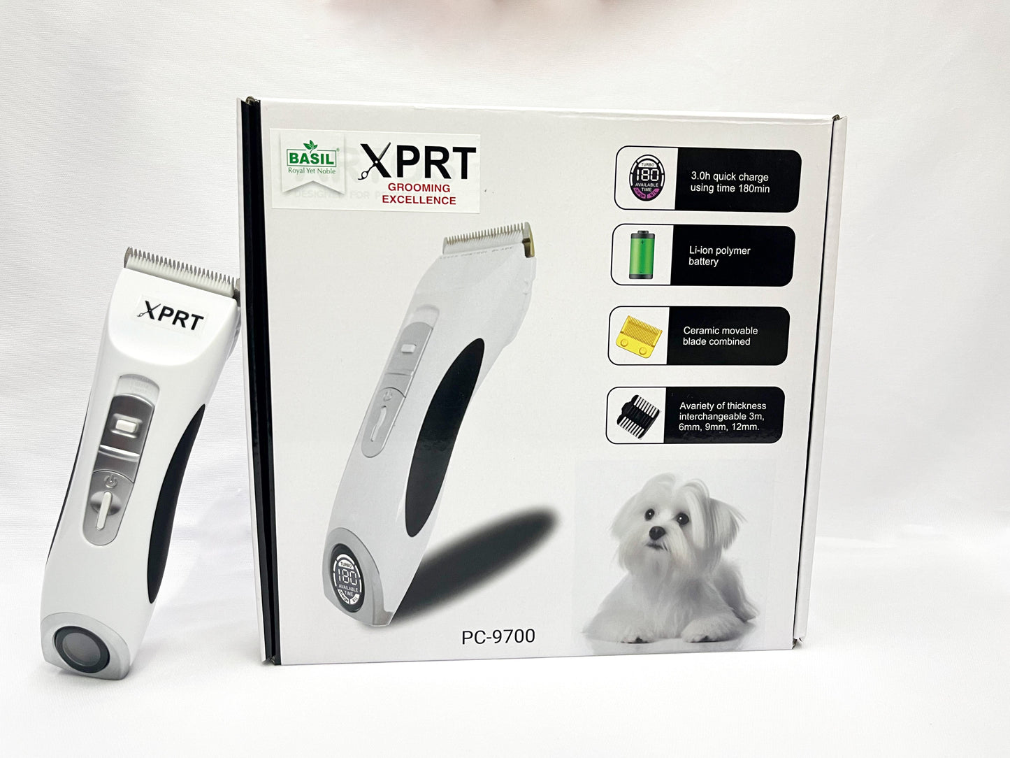 Basil XPRT PC 9700 Rechargeable Trimmer for Dogs and Cats