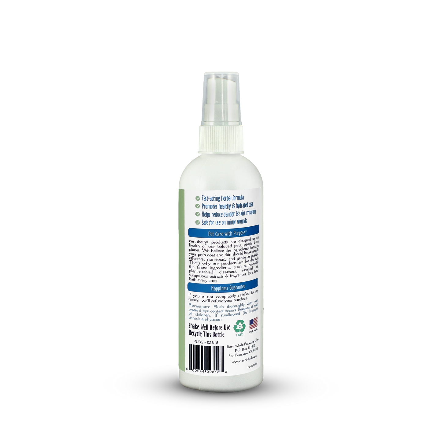 EarthBath Shea Butter Spray for Dogs and Cats