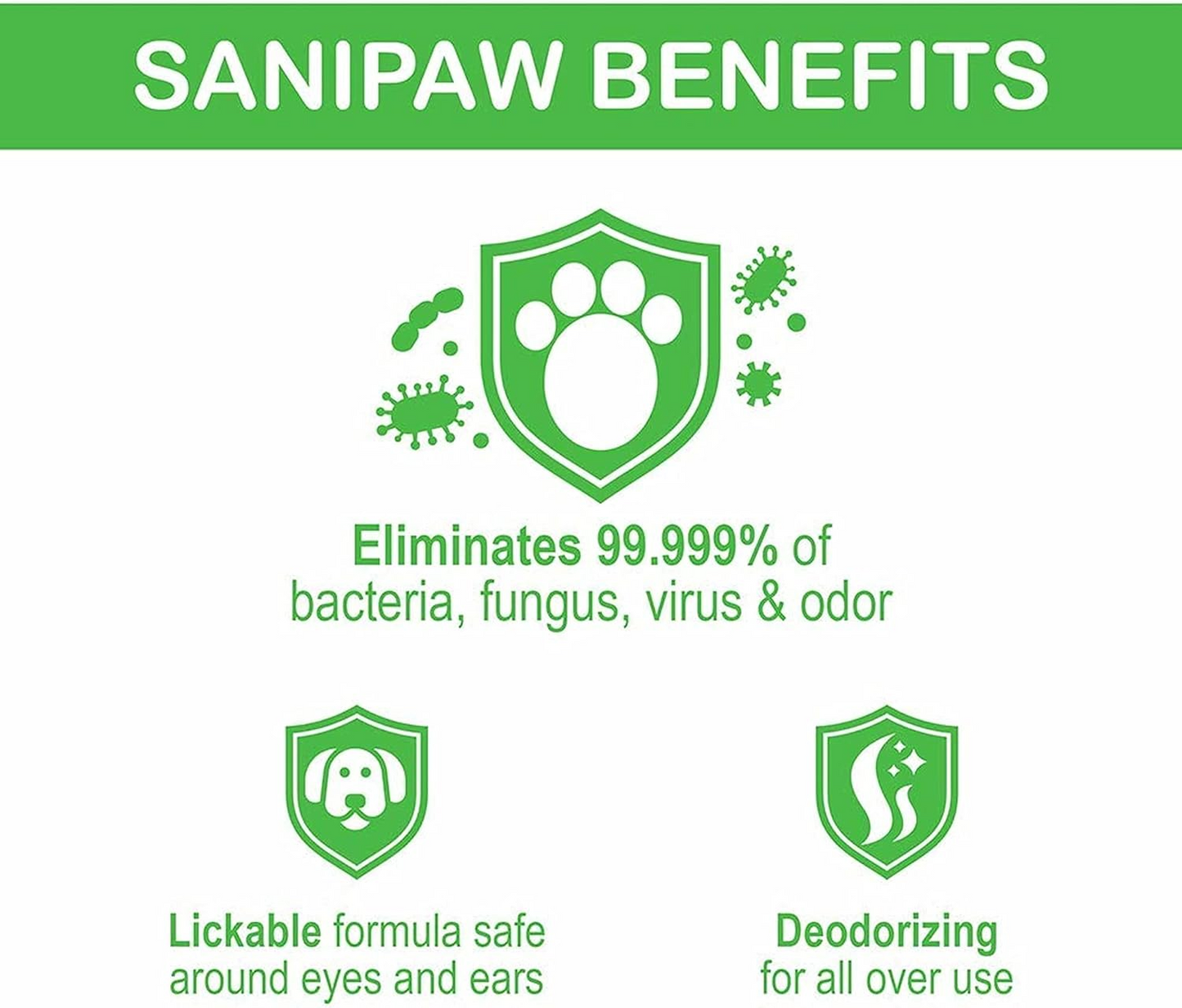 PawZ SANIPAW Wipes for Dogs (White)