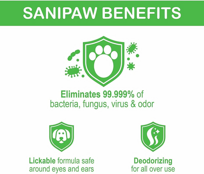 PawZ SANIPAW Wipes for Dogs (White)