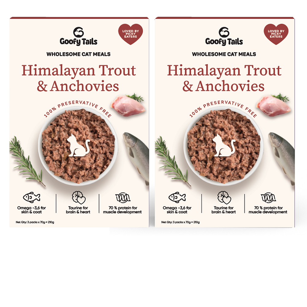 Goofy Tails Himalayan Trout & Anchovies Cat Meals