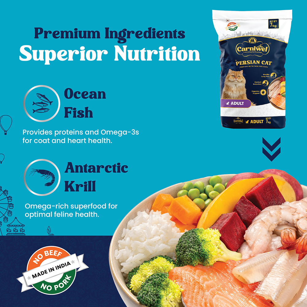 Carniwel Antarctic Krill Persian Adult Cat Dry Food