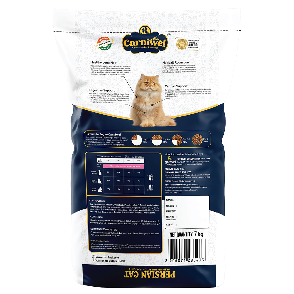 Carniwel Antarctic Krill Persian Adult Cat Dry Food