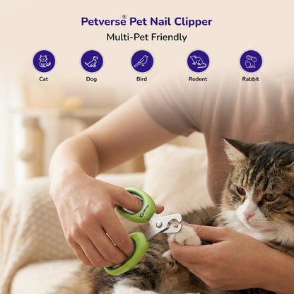 Petverse Built in Safety Guard & Integrated Nail File & Trimmer for Dogs ,Cats & Small Animals