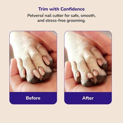 Petverse Built in Safety Guard & Integrated Nail File & Trimmer for Dogs ,Cats & Small Animals