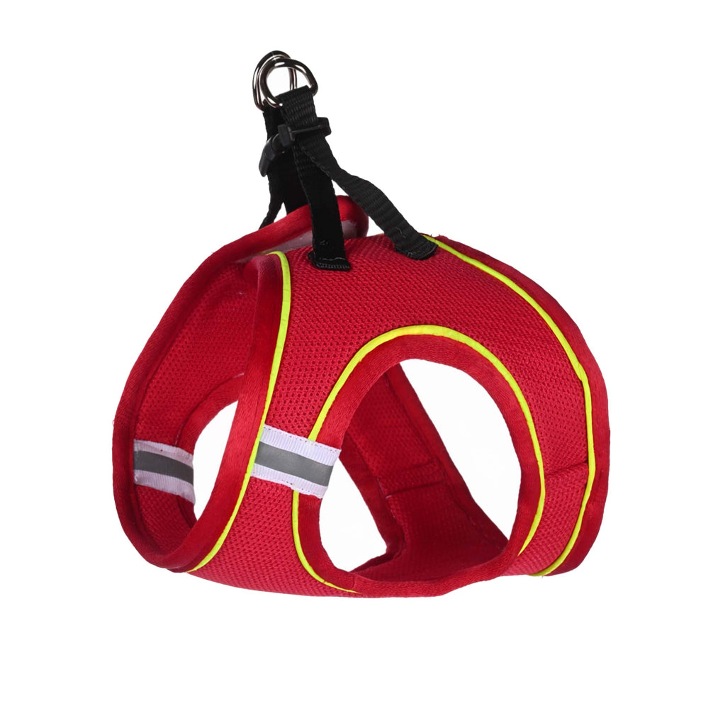 Pets Way Air Mesh Harness for Puppies & Small Dogs (Red)